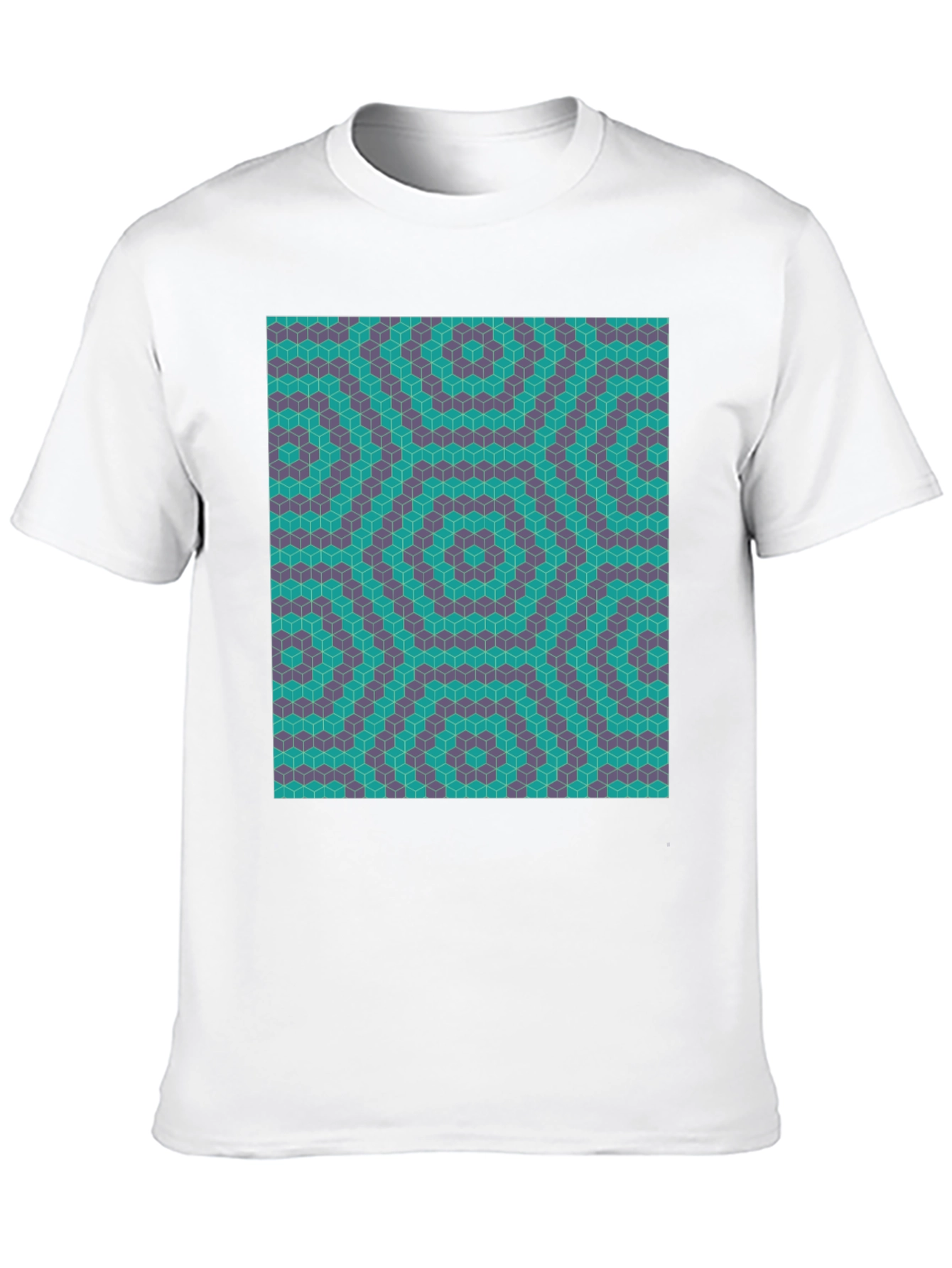 Geometric Illusion T-Shirt - Modern Art Tee