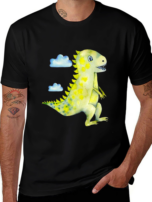 Dino T-Shirt - Cute Dinosaur Graphic Tee for Men