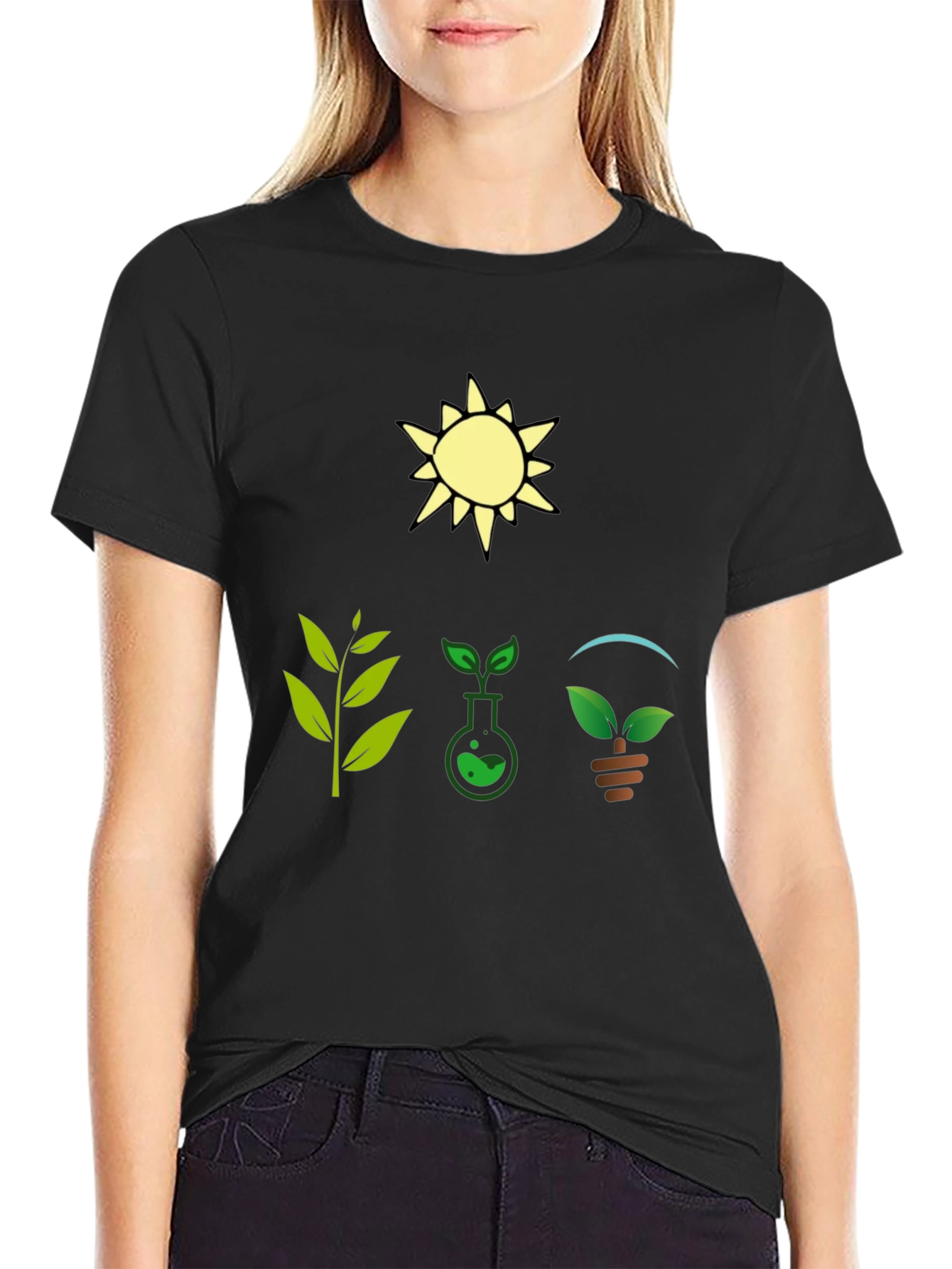 Eco-Friendly Graphic T-Shirt - Nature & Science Design