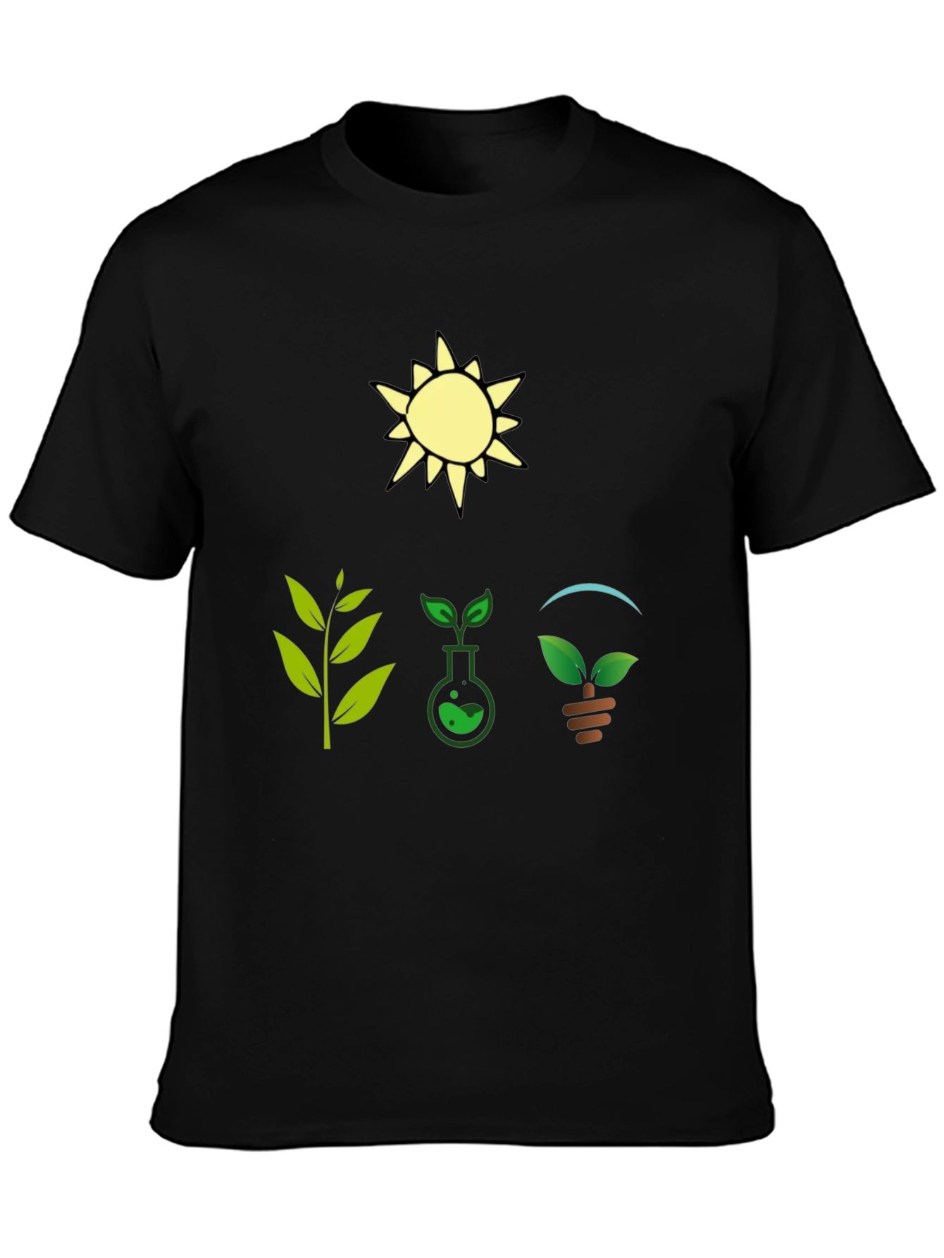 Eco-Friendly Graphic T-Shirt - Nature & Science Design