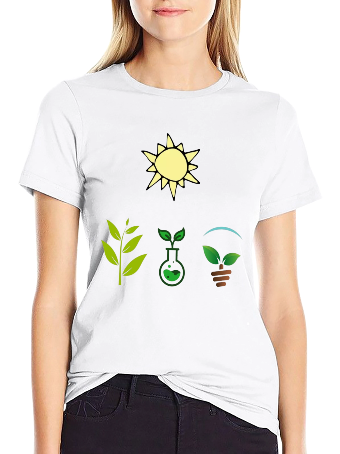 Eco-Friendly Graphic T-Shirt - Nature & Science Design