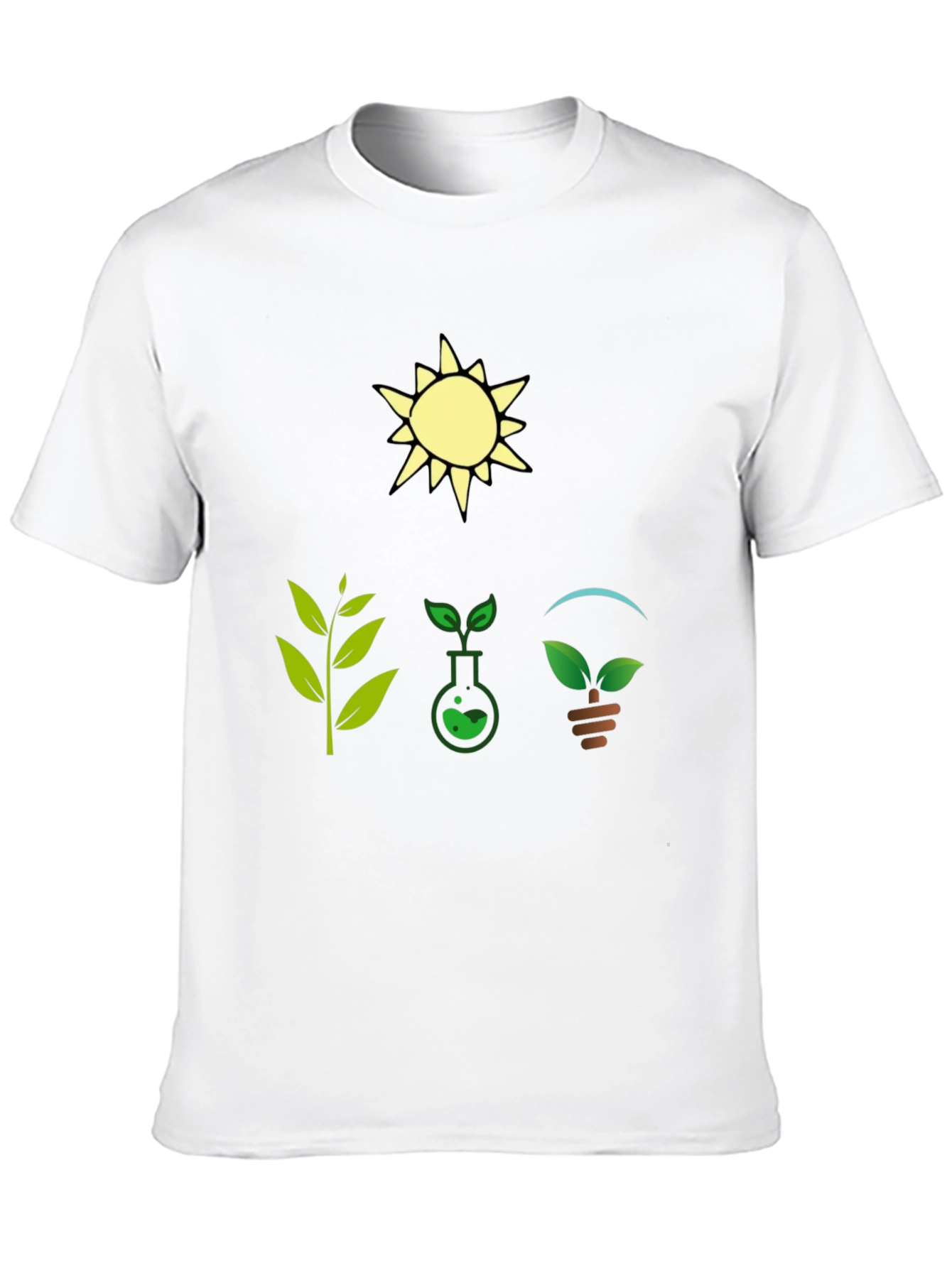 Eco-Friendly Graphic T-Shirt - Nature & Science Design