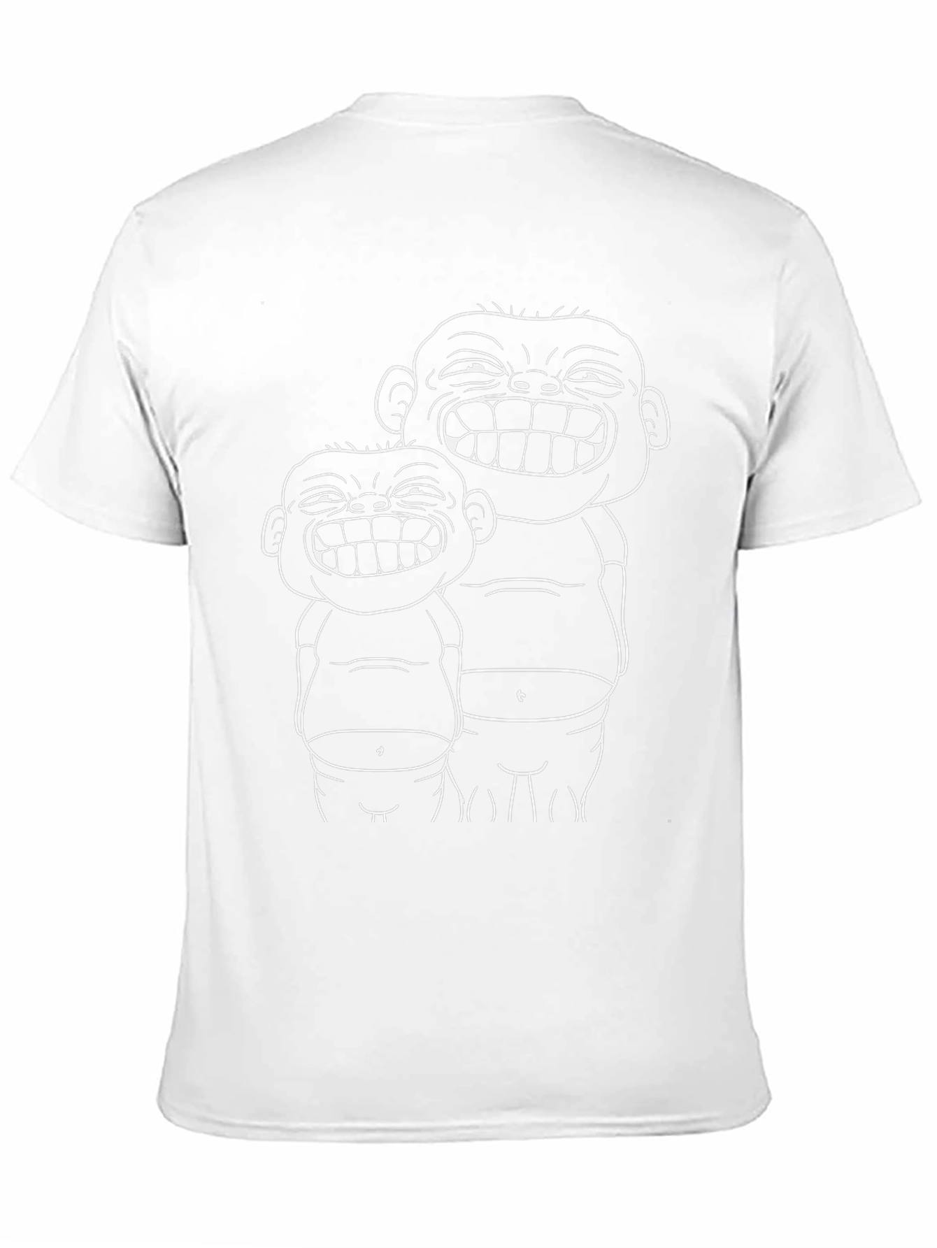 Funny Cartoon Graphic Black T-Shirt