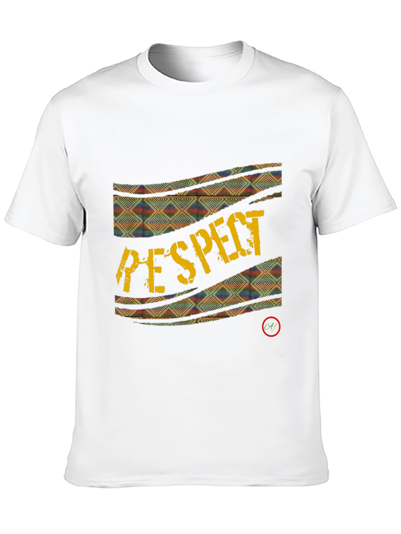 Respect Graphic Print Black T-Shirt