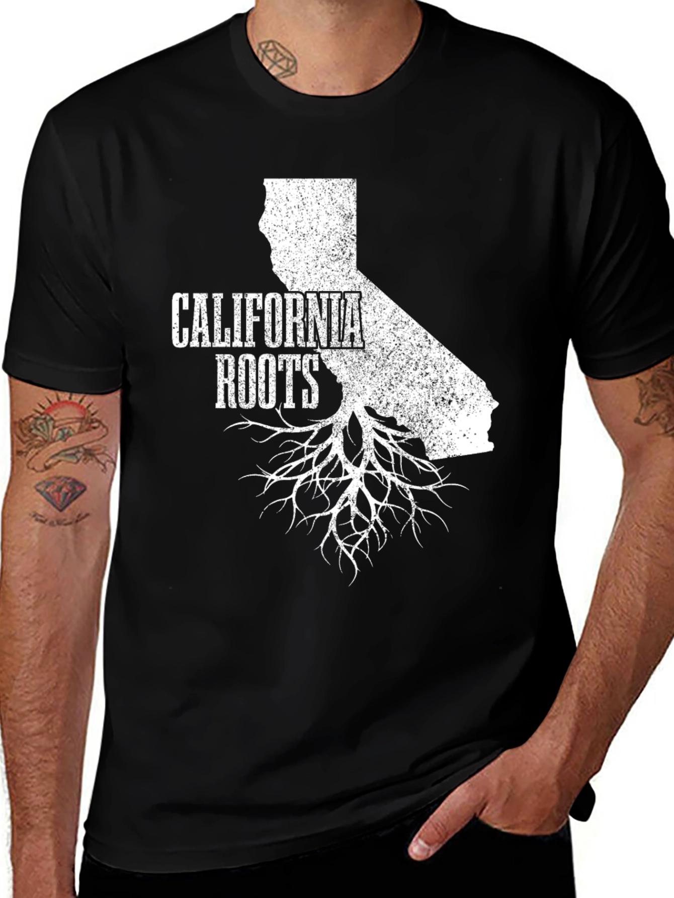 California Roots Graphic T-Shirt - Black