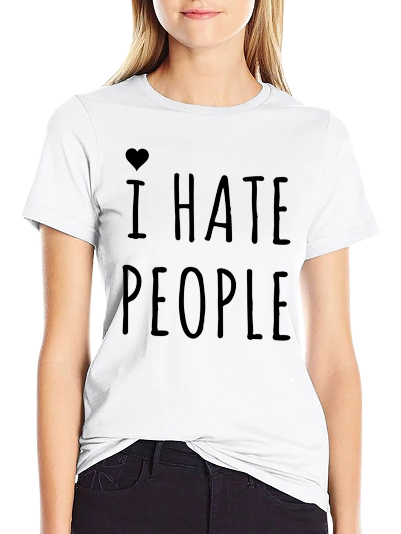 I Hate People Graphic Tee - Introvert Humor