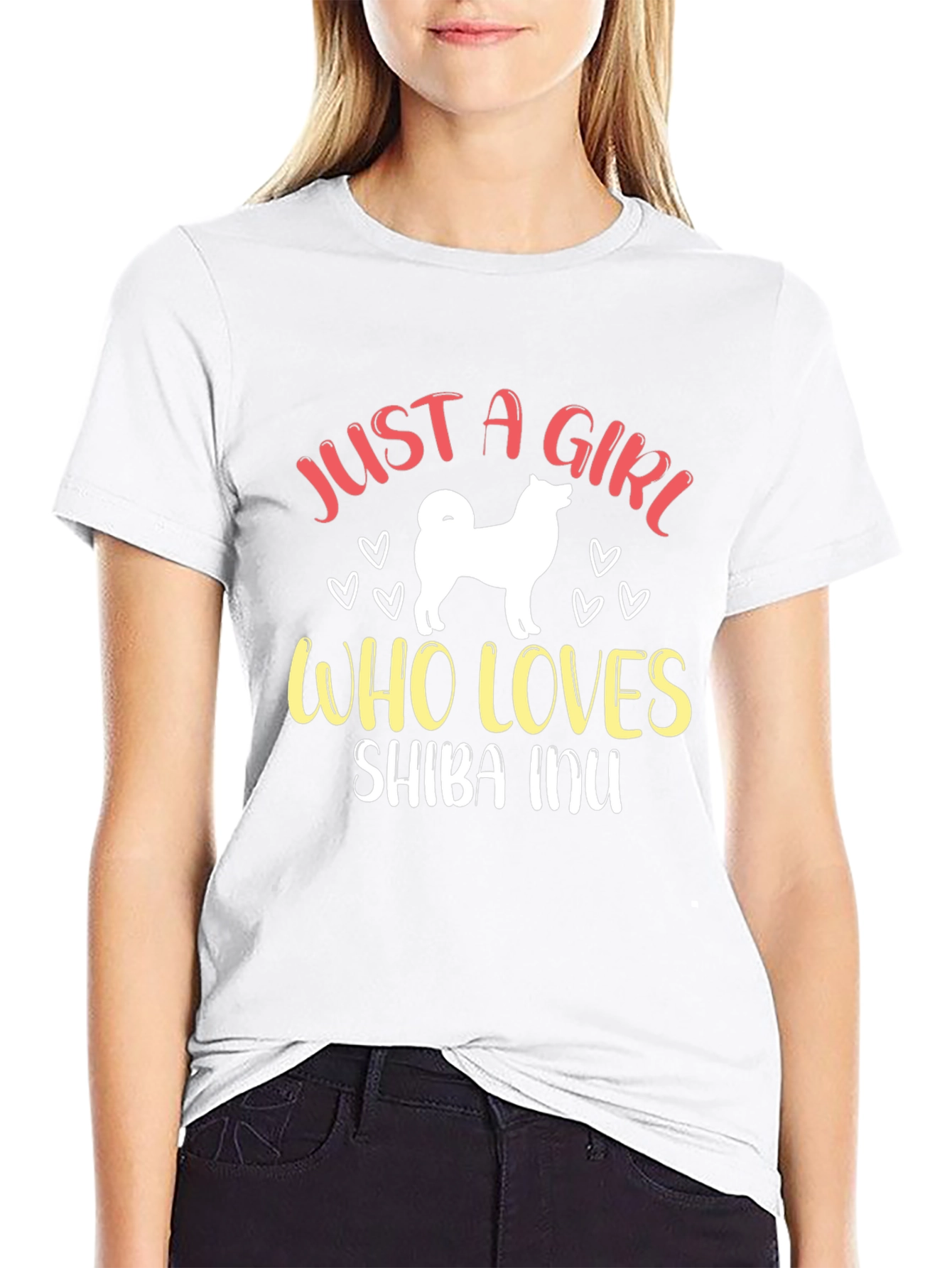 Just A Girl Who Loves Shiba Inu T-Shirt