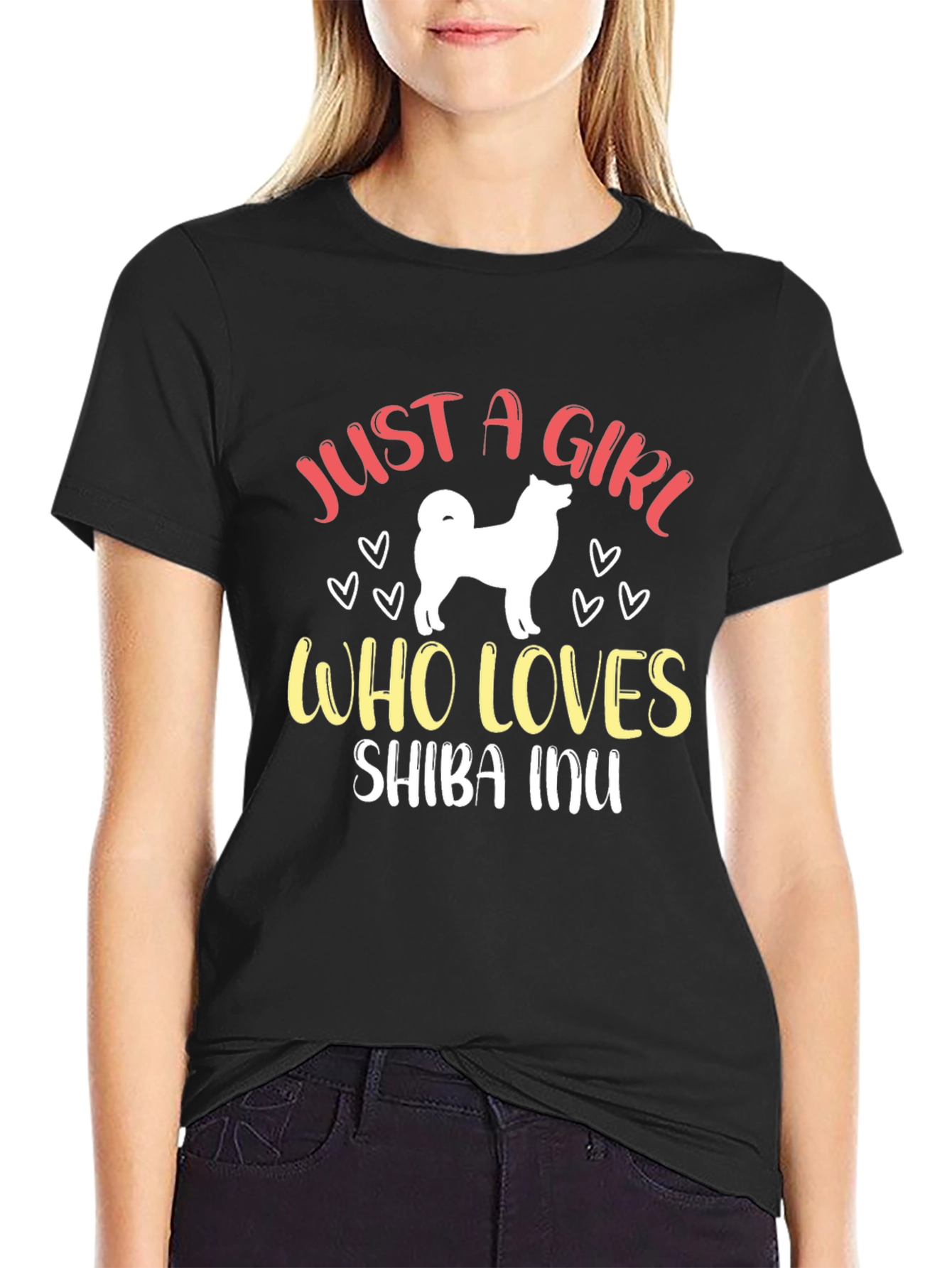 Just A Girl Who Loves Shiba Inu T-Shirt