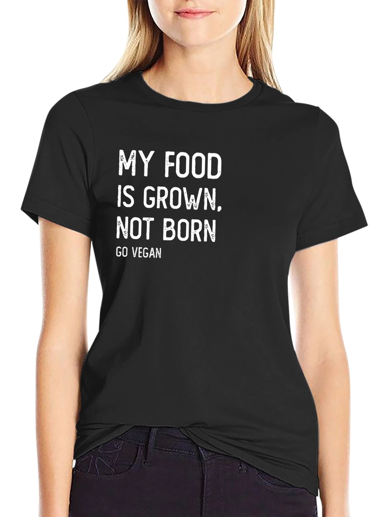 Vegan T-Shirt: My Food is Grown Not Born