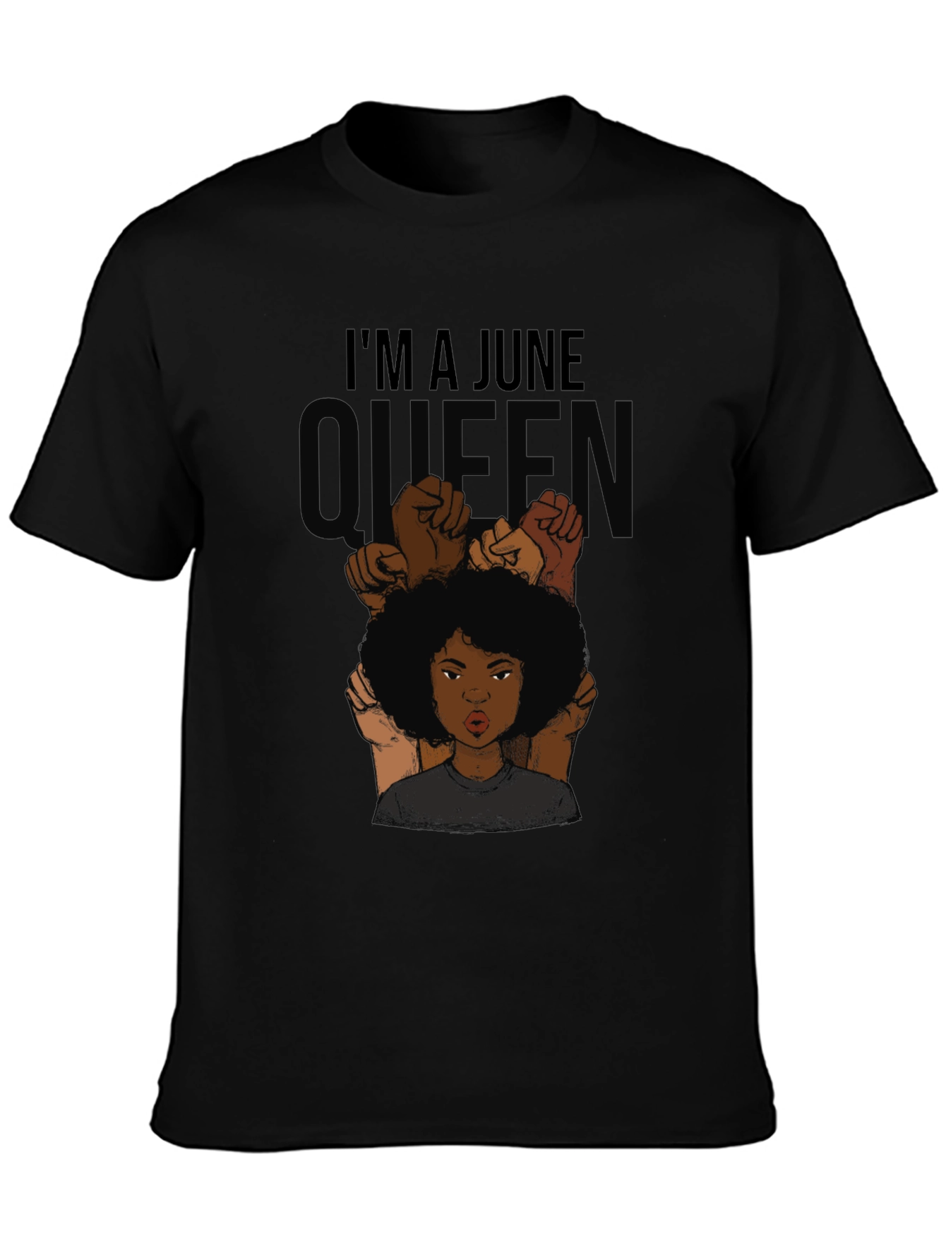 June Queen Black Graphic Tee