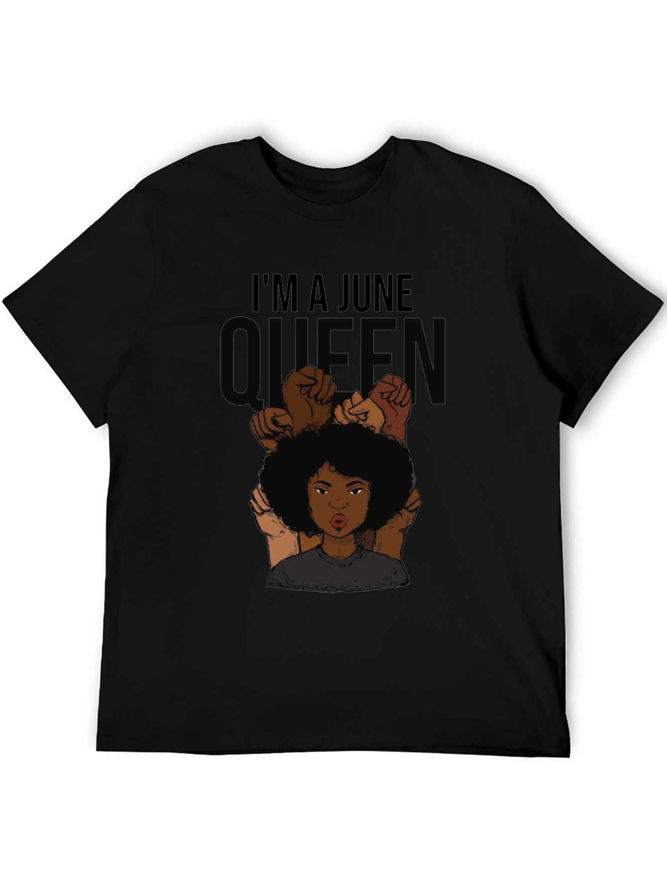 June Queen Black Graphic Tee