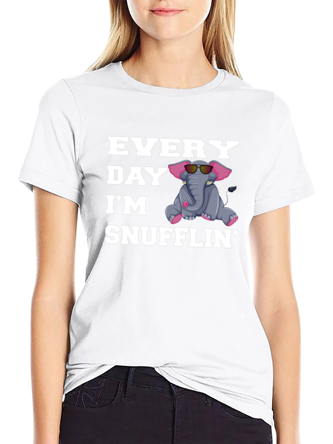 Everyday Im Snufflin Elephant T-Shirt