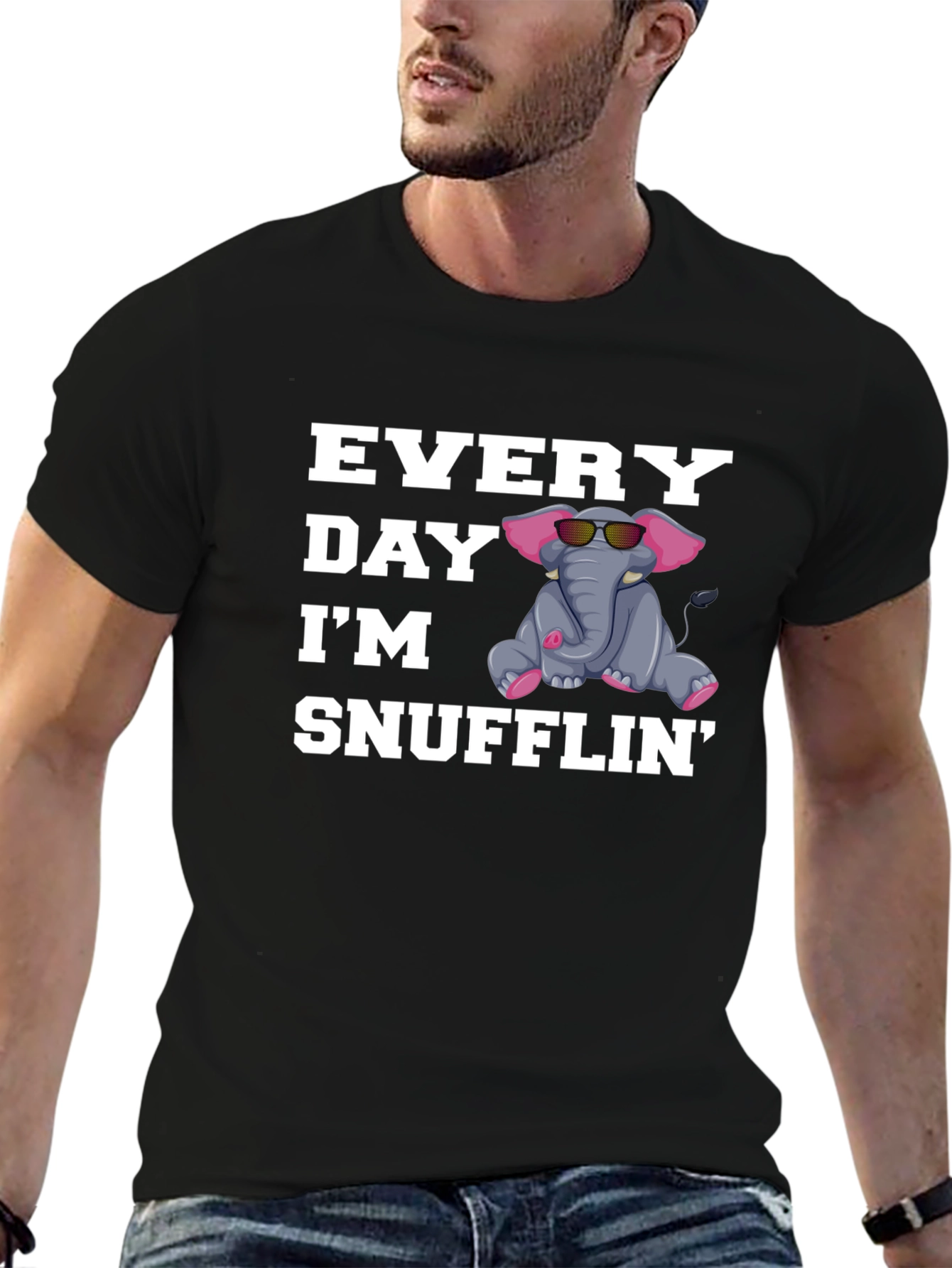 Everyday Im Snufflin Elephant T-Shirt