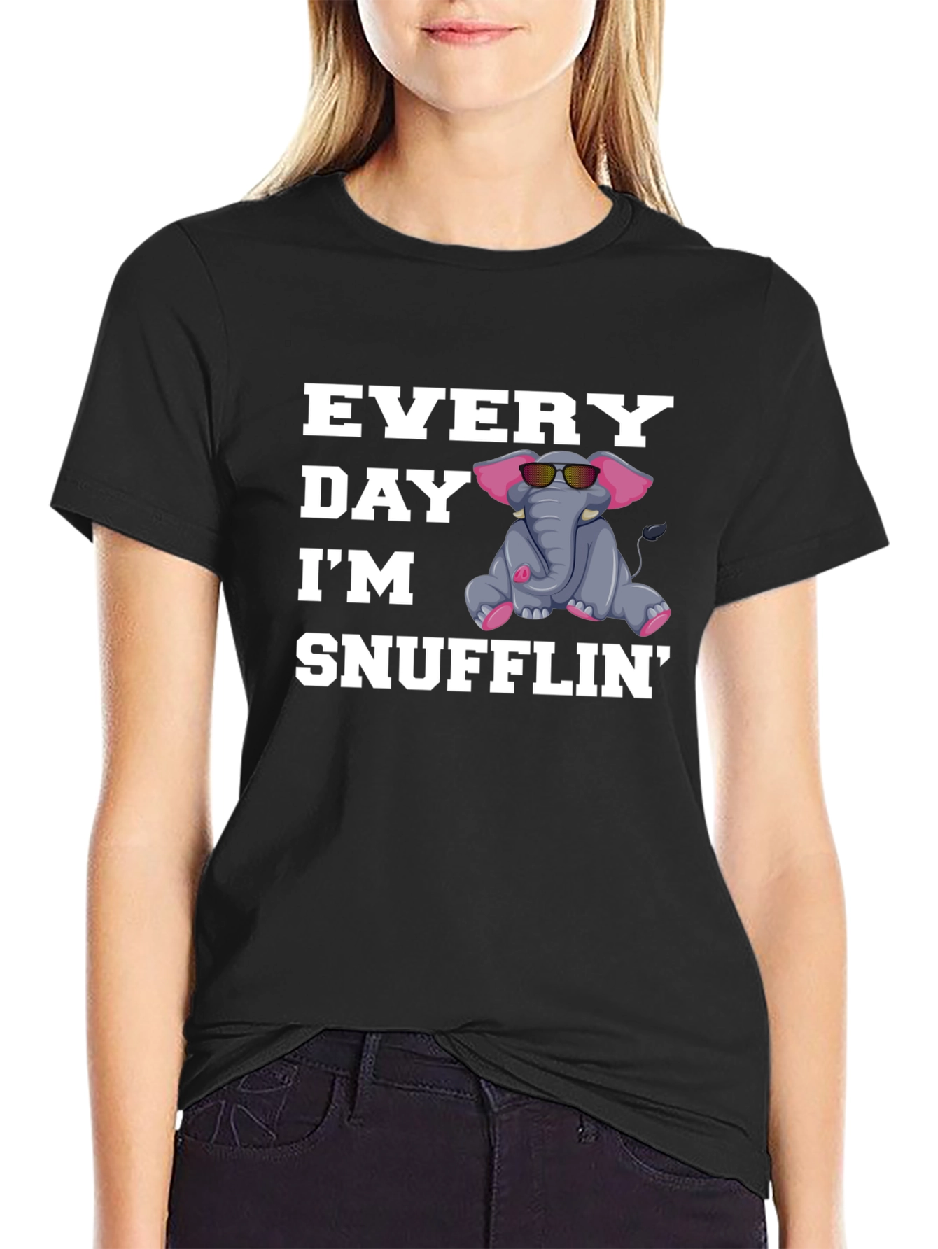 Everyday Im Snufflin Elephant T-Shirt