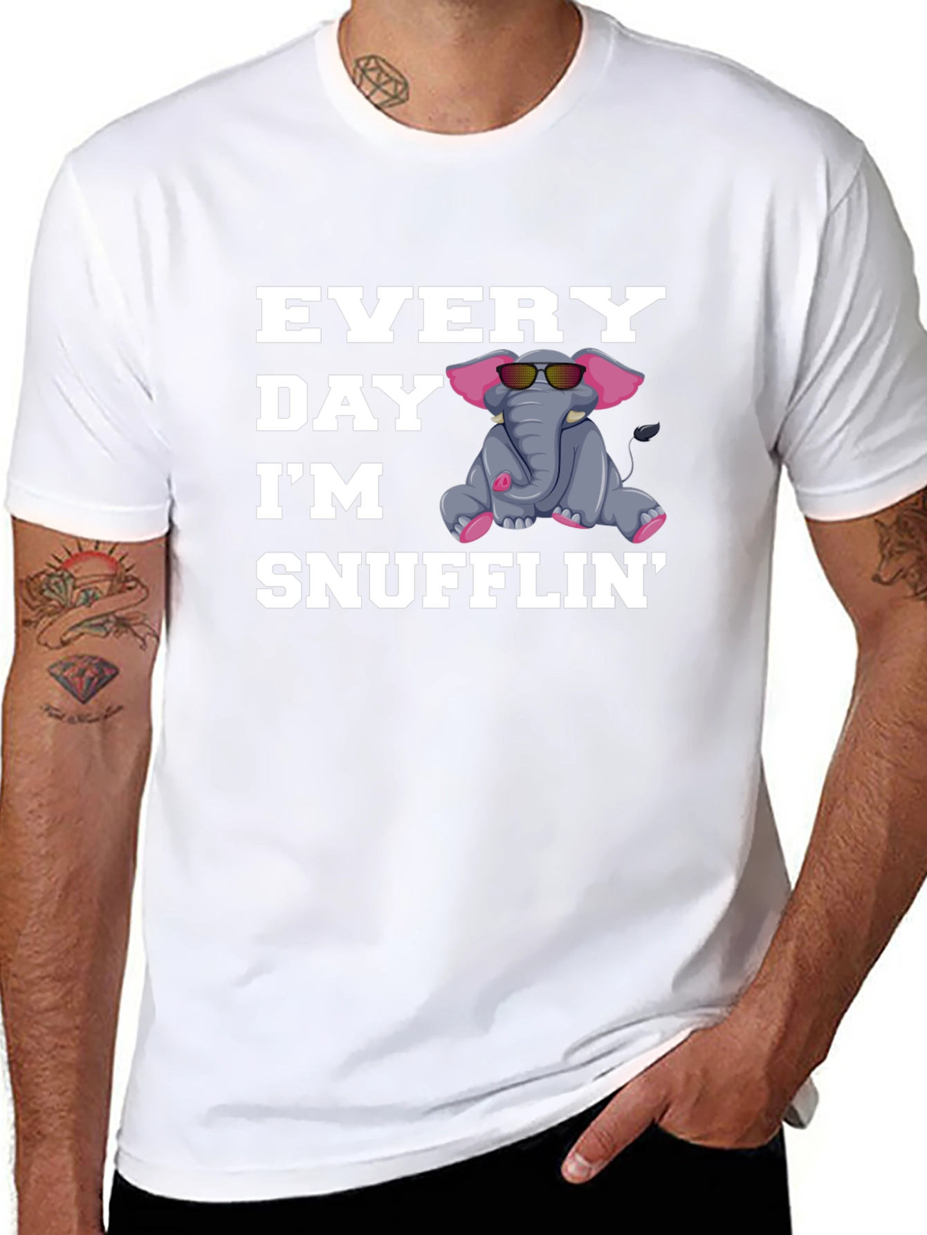 Everyday Im Snufflin Elephant T-Shirt