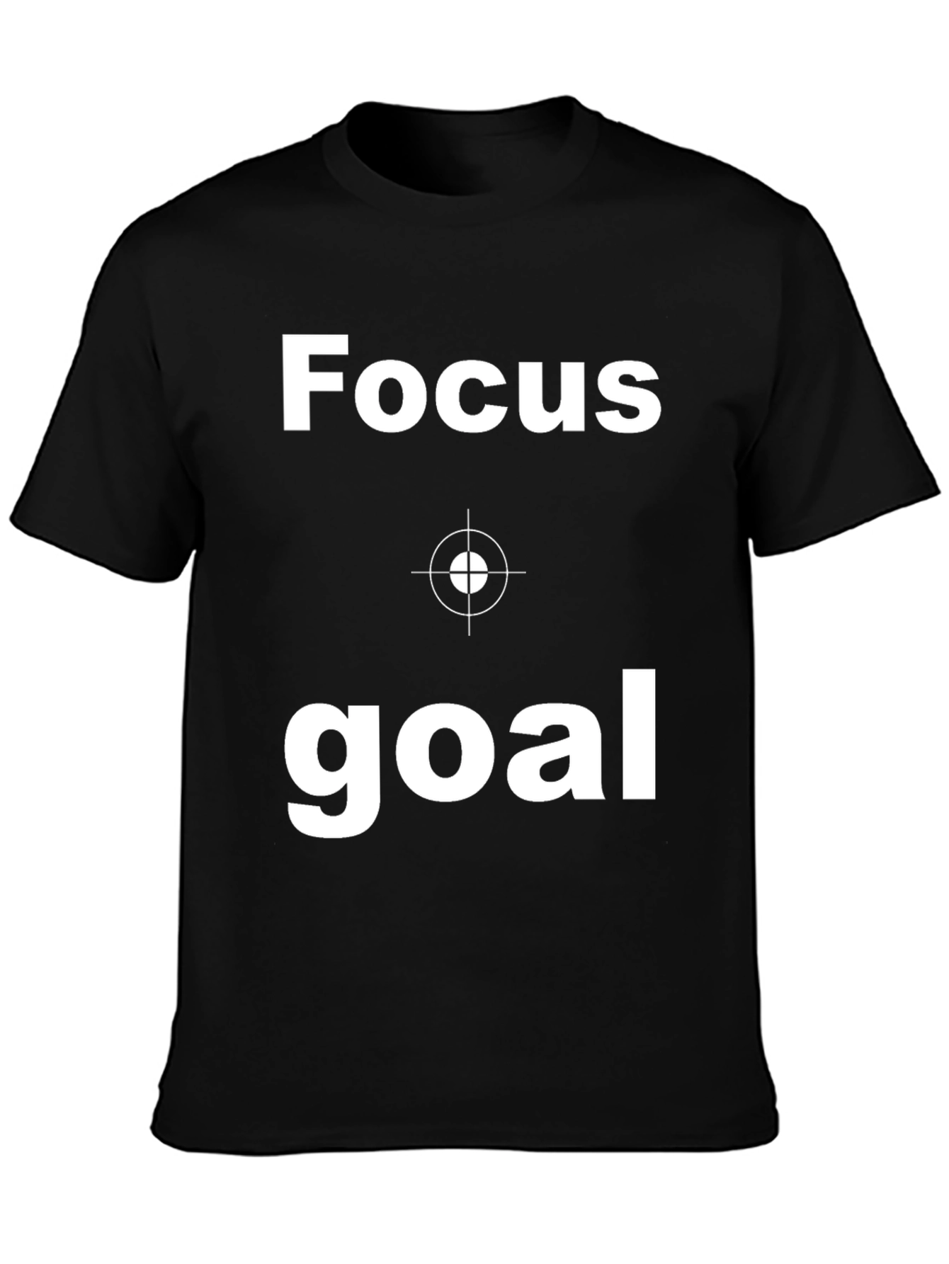 Focus Goal Black Graphic T-Shirt