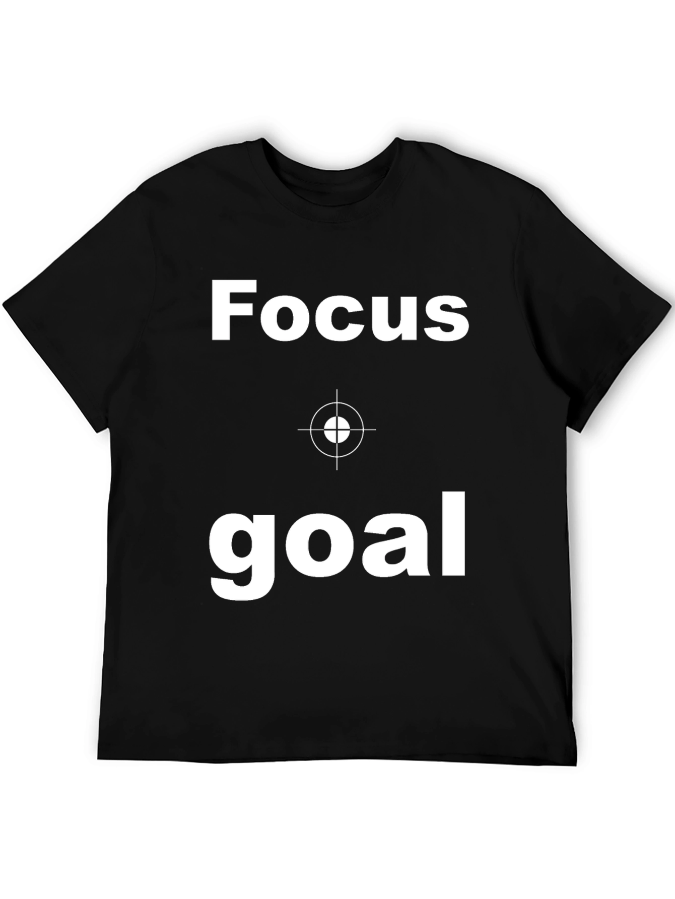 Focus Goal Black Graphic T-Shirt