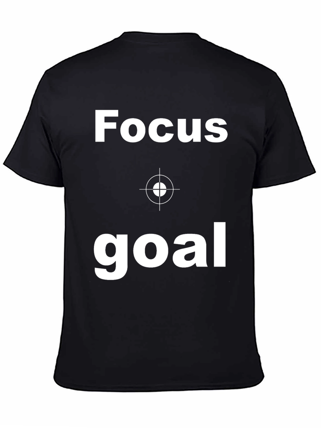 Focus Goal Black Graphic T-Shirt