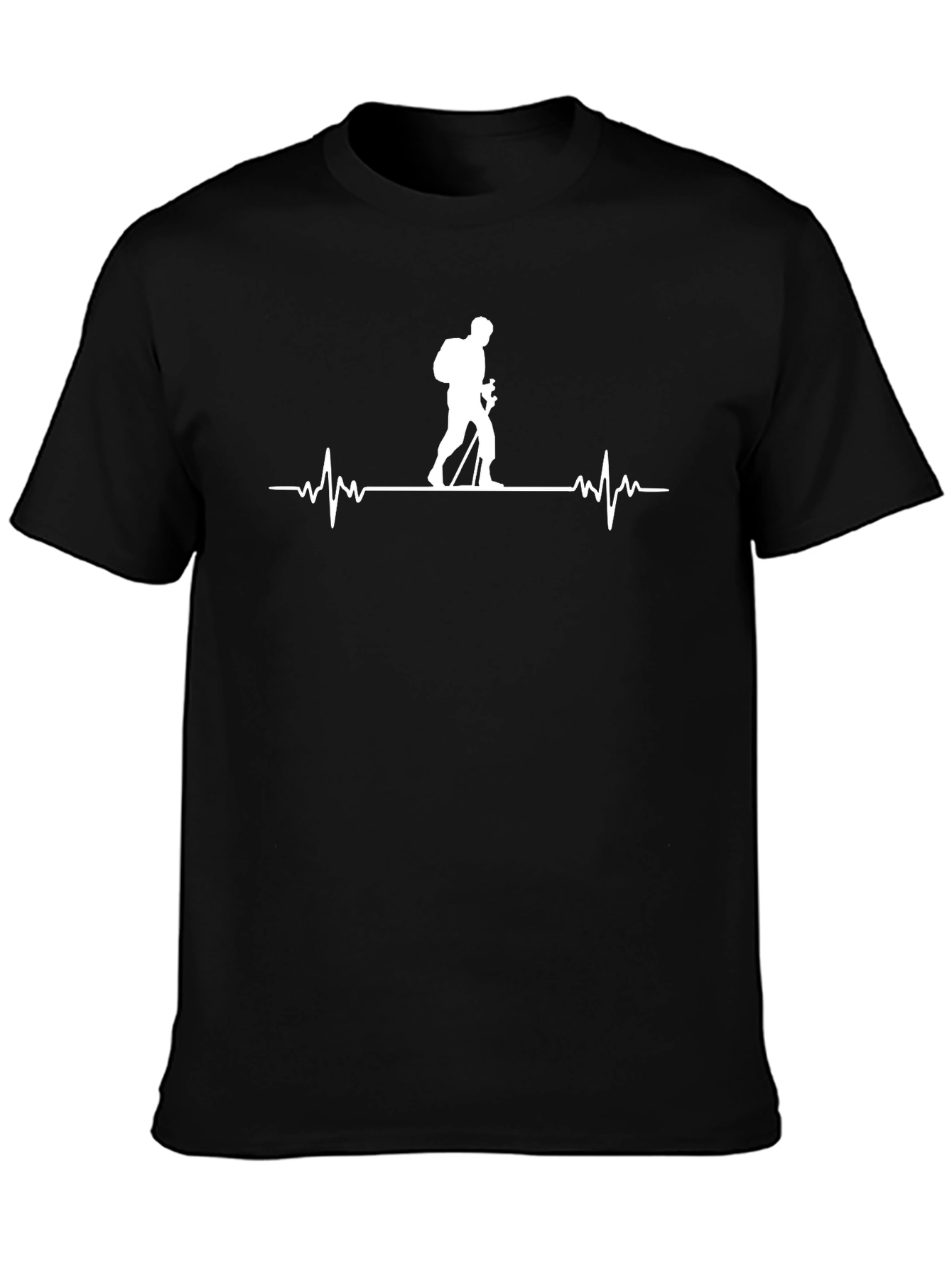 Hiking Heartbeat Tee - Adventure Awaits!