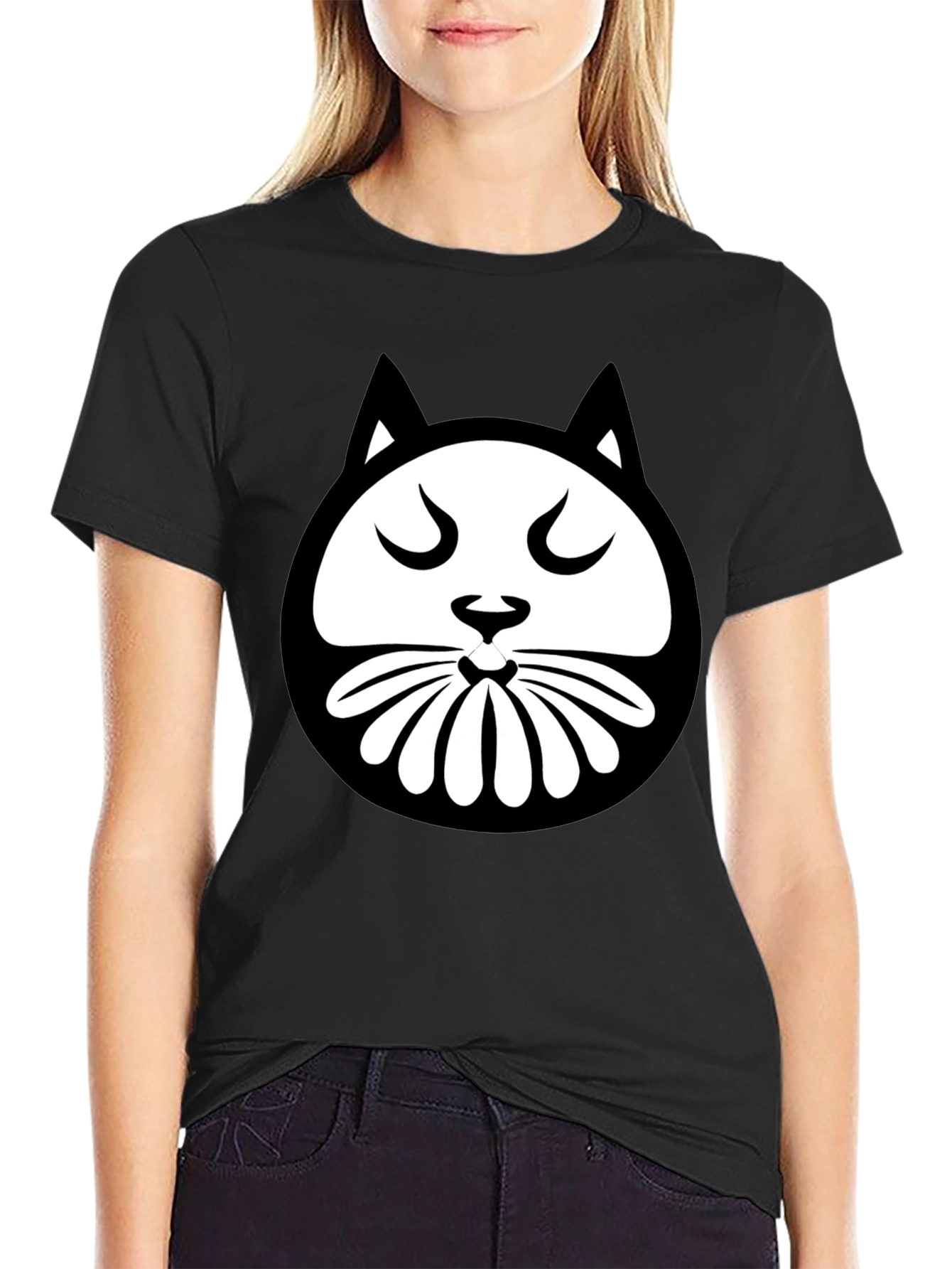 Cool Cat Graphic Black T-Shirt