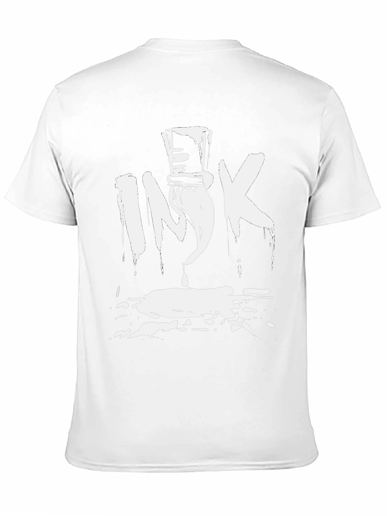 Ink Brush Graphic Tee - Black