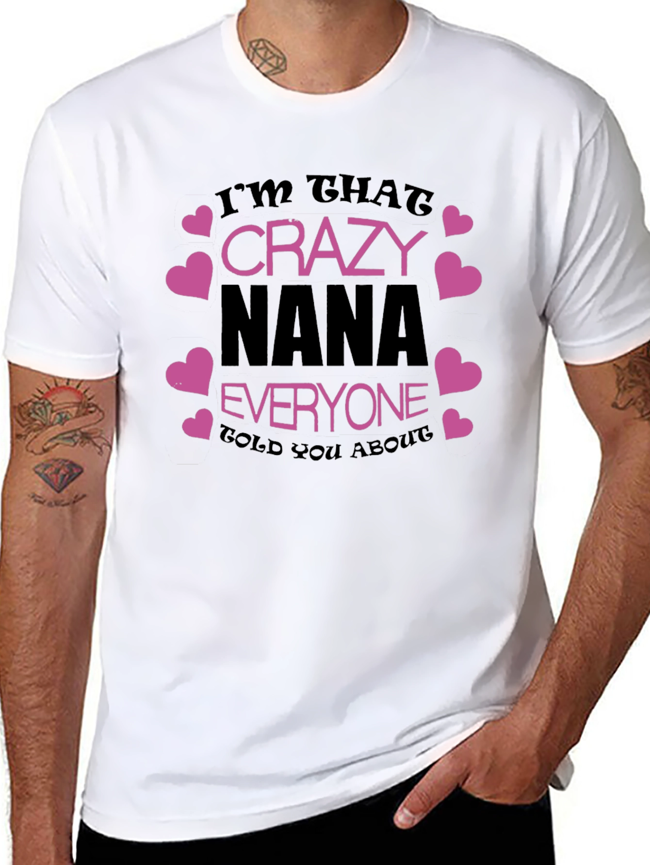 Crazy Nana T-Shirt - Fun Graphic Tee