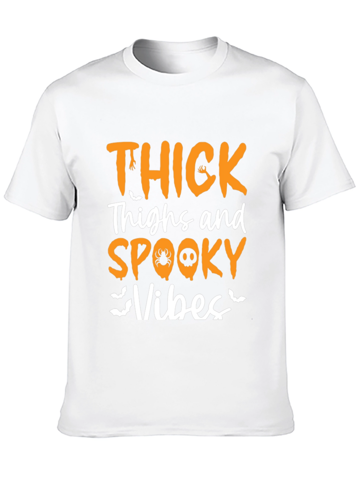 Thick Thighs & Spooky Vibes Halloween Graphic Tee