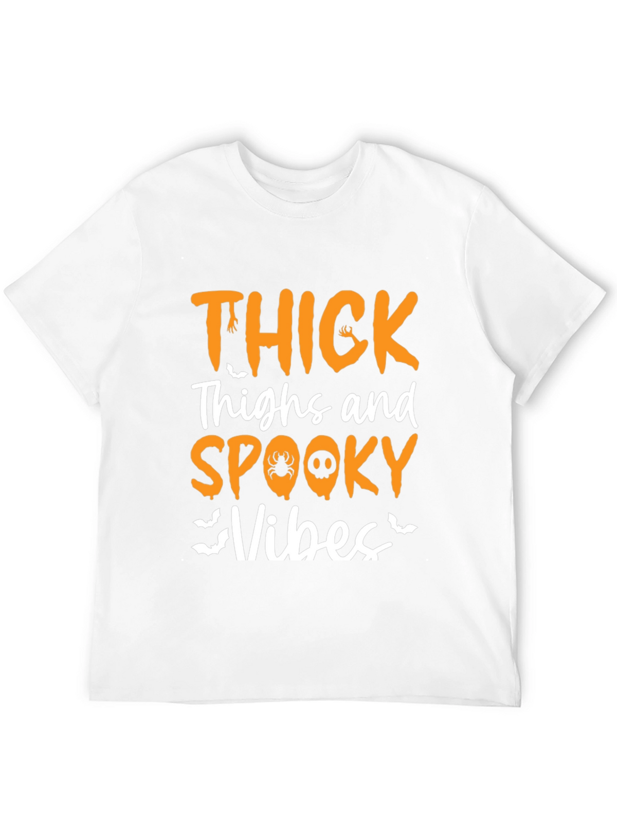 Thick Thighs & Spooky Vibes Halloween Graphic Tee