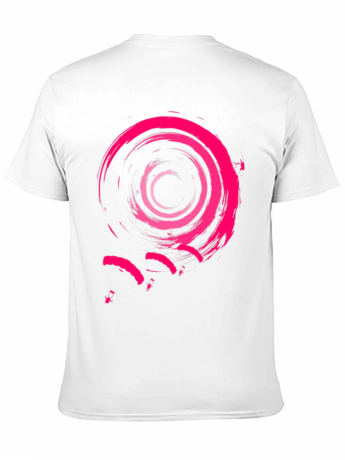 Abstract Spiral Pink Graphic Mens Tee