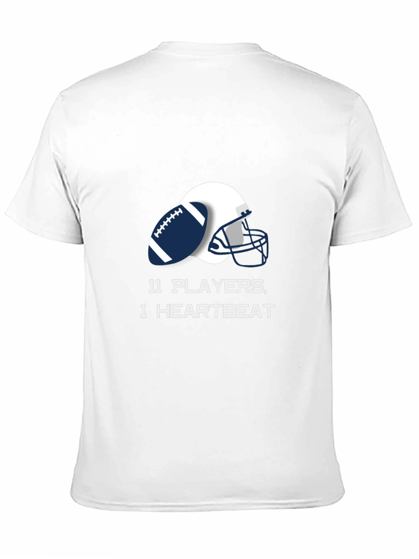 Football Team Unity Tee - 11 Players 1 Heartbeat