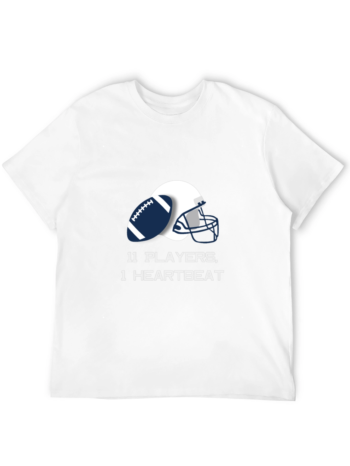 Football Team Unity Tee - 11 Players 1 Heartbeat