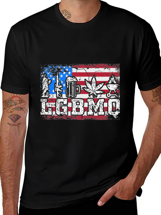 LGBBMQ USA Flag T-Shirt