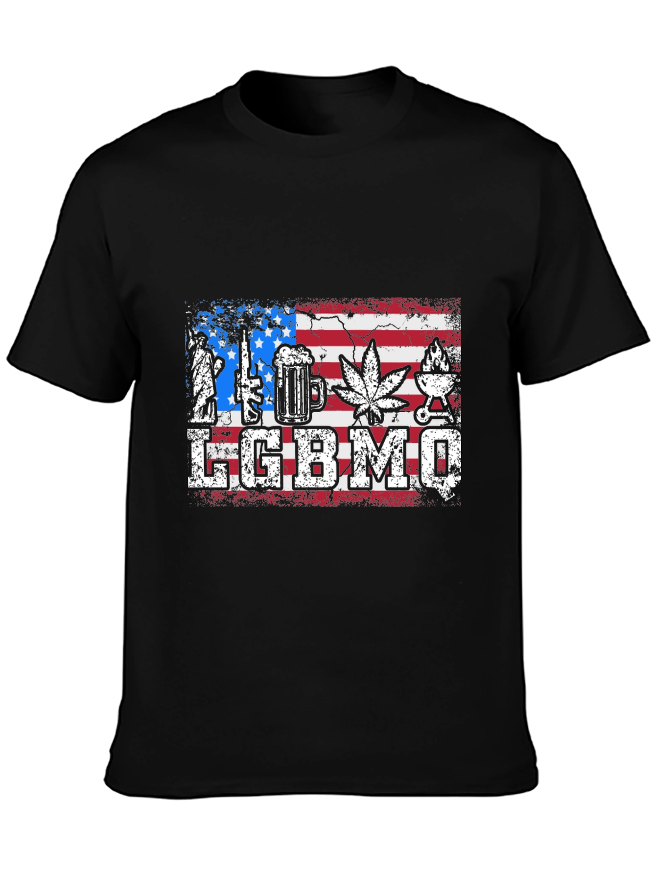 LGBBMQ USA Flag T-Shirt