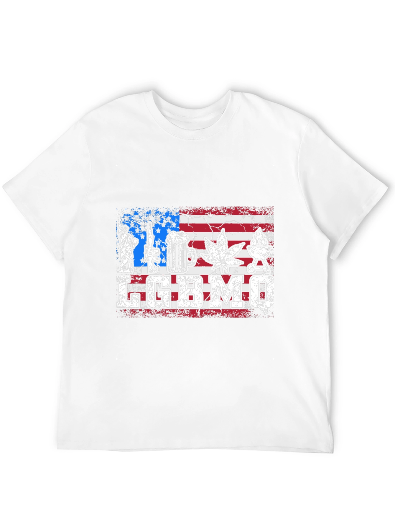 LGBBMQ USA Flag T-Shirt