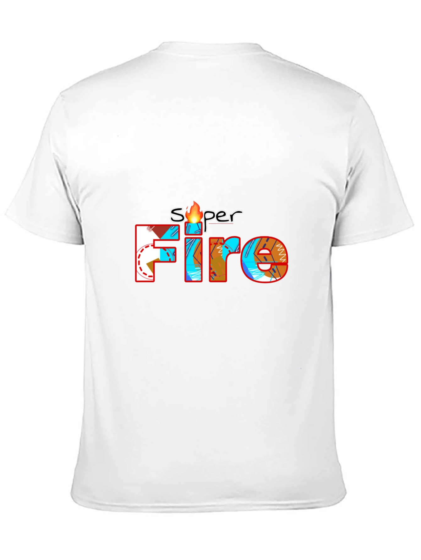Super Fire Graphic Tee - Cool Design