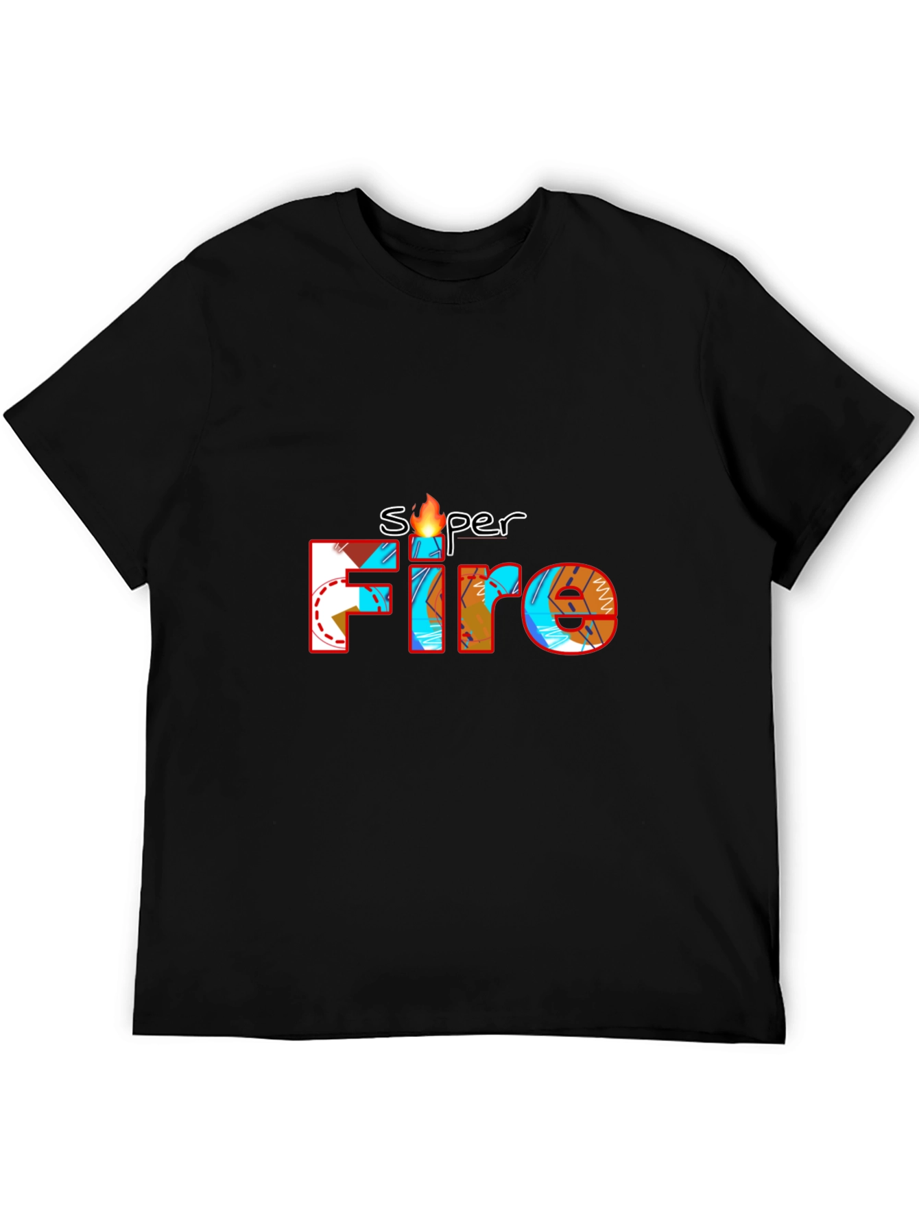 Super Fire Graphic Tee - Cool Design