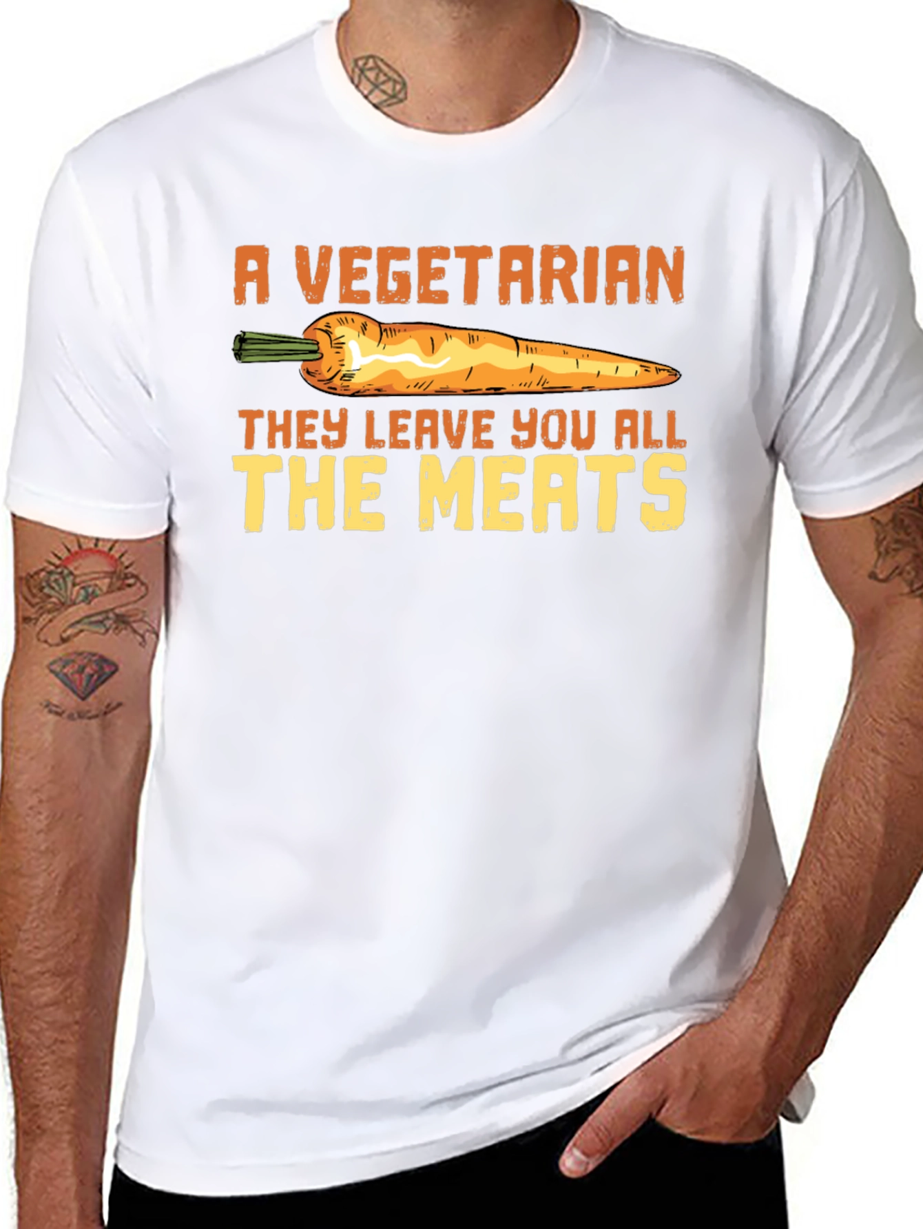Vegetarian All The Meats Funny T-Shirt
