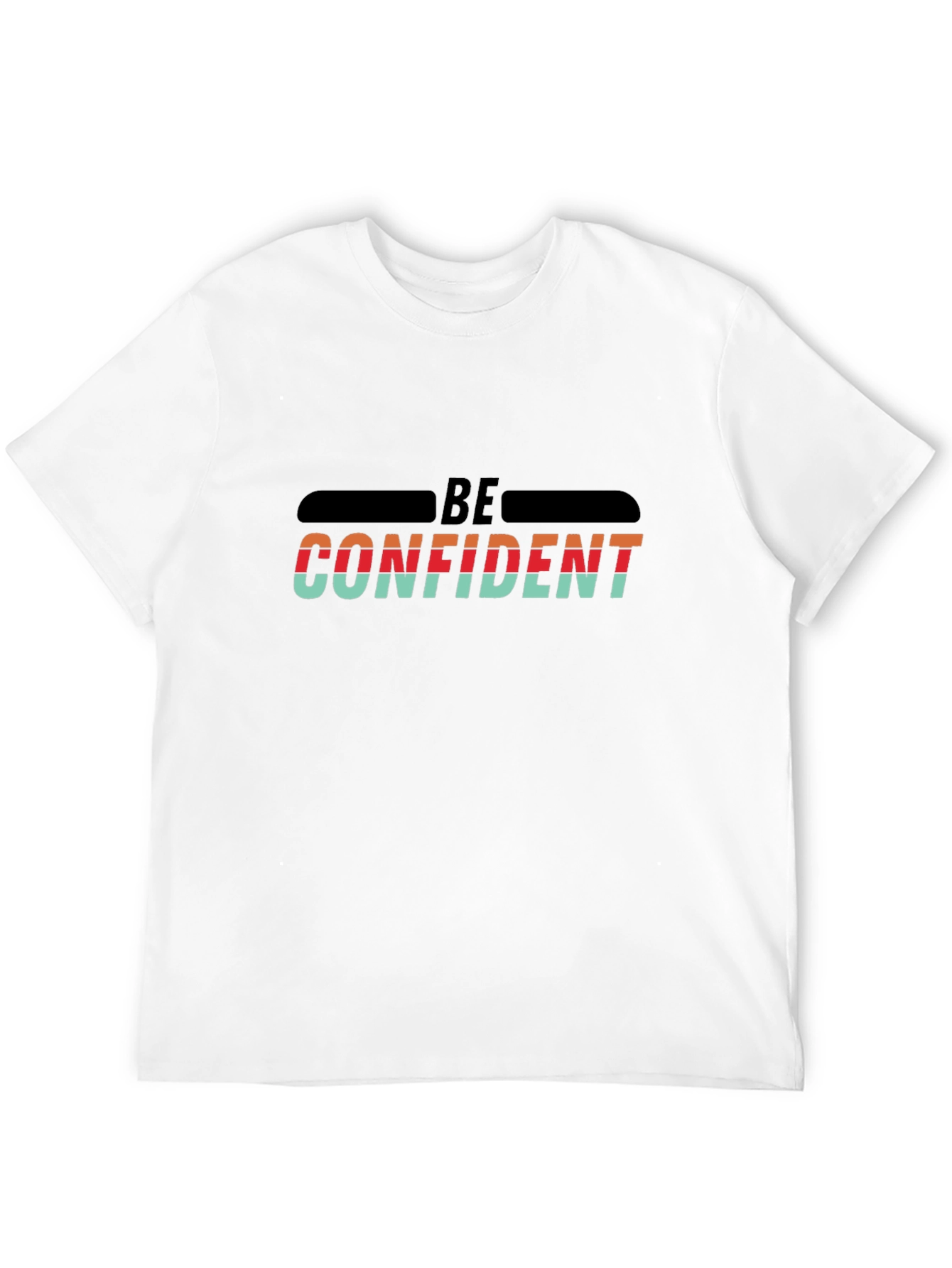 Be Confident Graphic Tee - Bold Retro Design