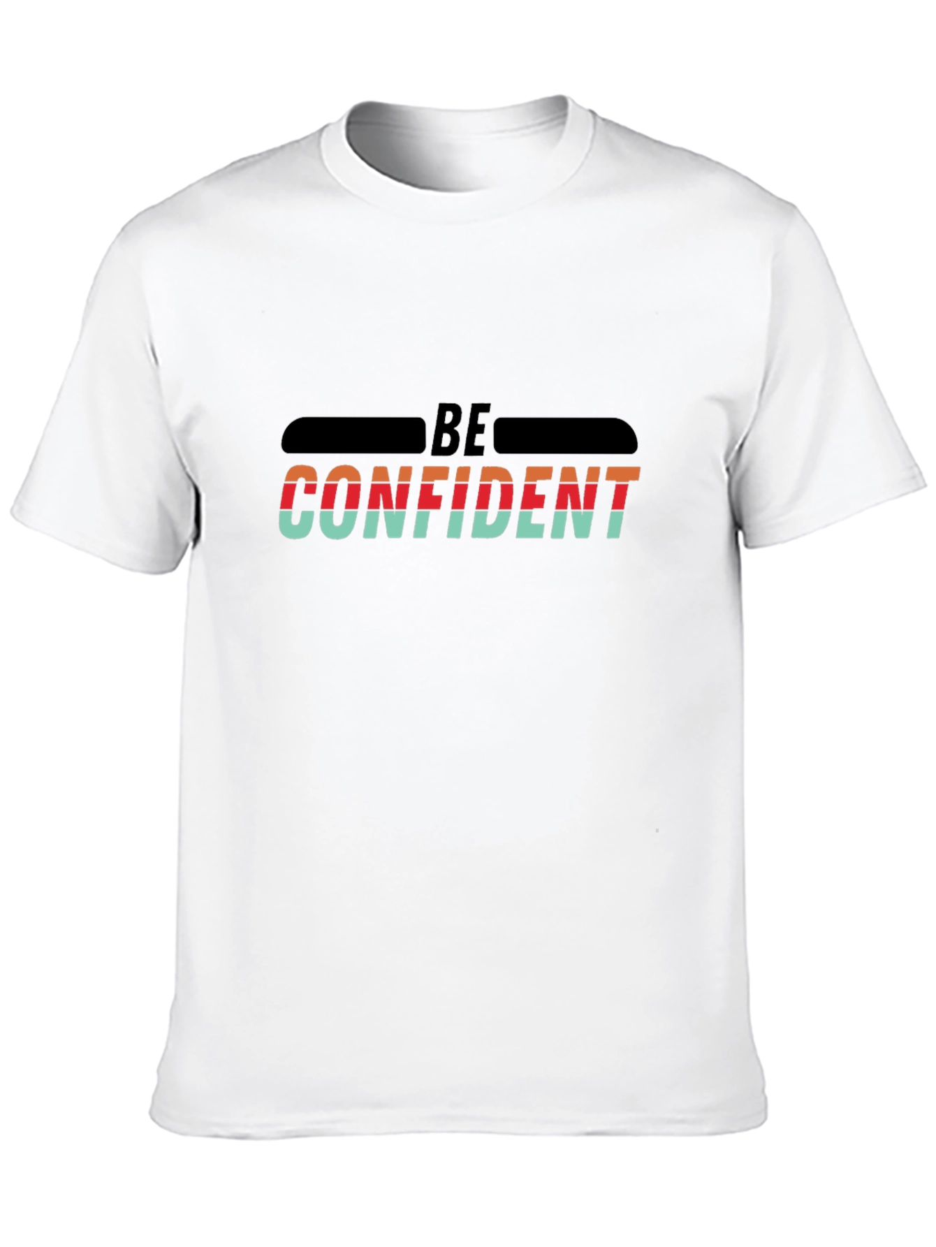 Be Confident Graphic Tee - Bold Retro Design