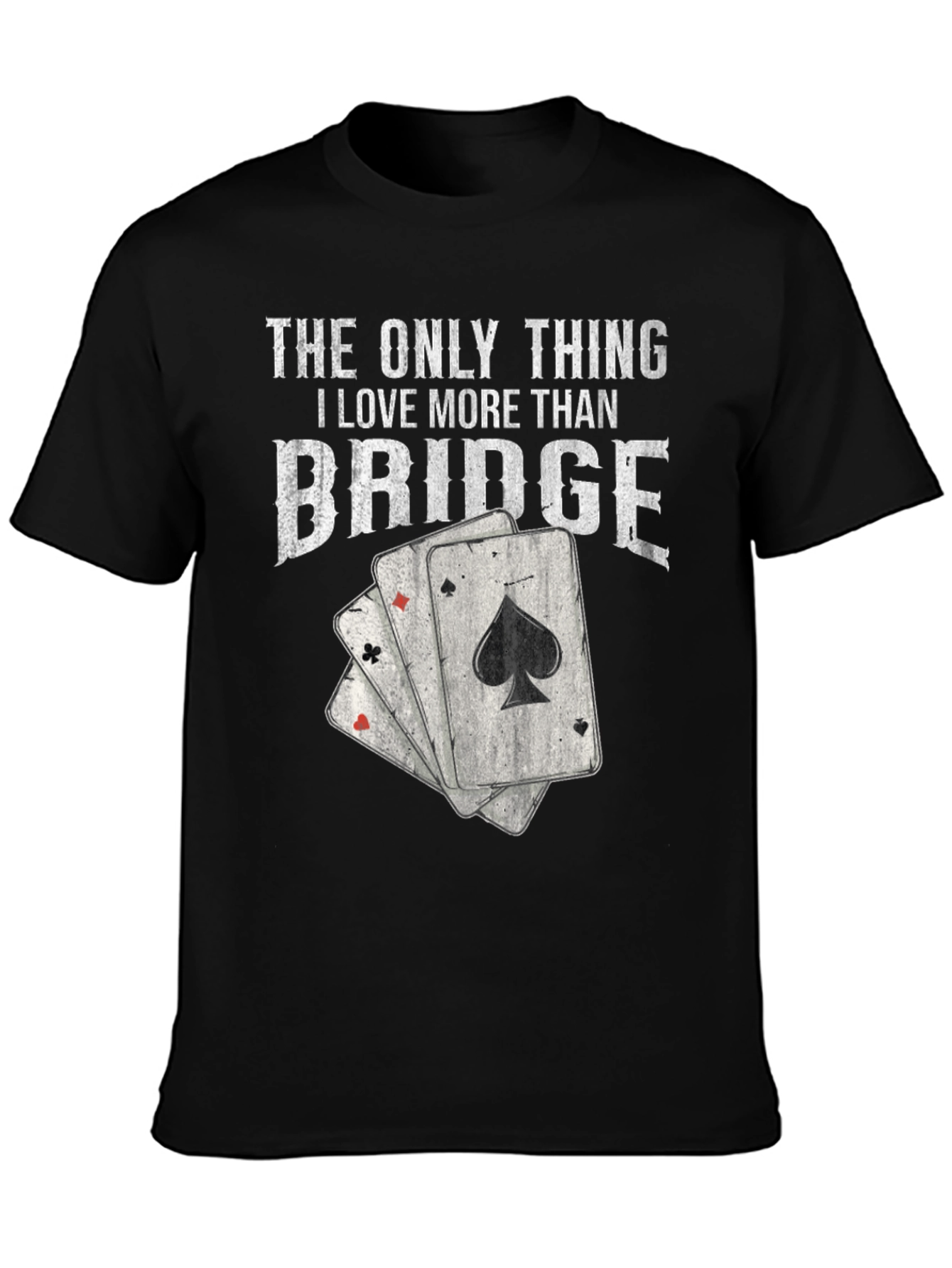 Bridge Lover T-Shirt - Playing Card Graphic Tee
