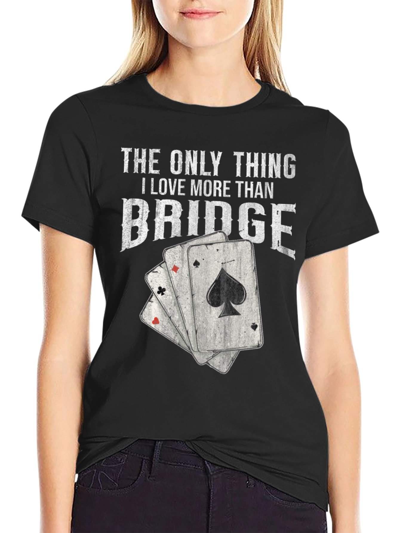 Bridge Lover T-Shirt - Playing Card Graphic Tee