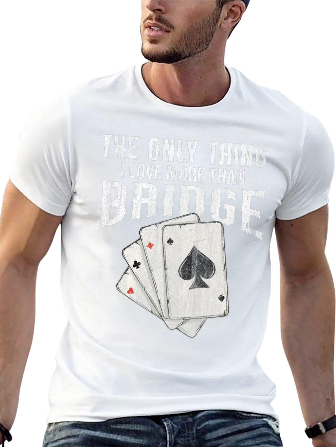 Bridge Lover T-Shirt - Playing Card Graphic Tee