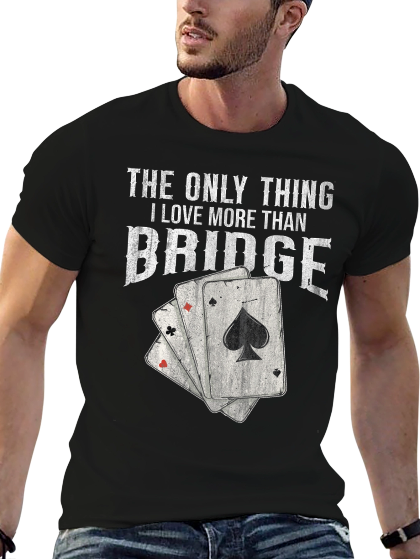 Bridge Lover T-Shirt - Playing Card Graphic Tee