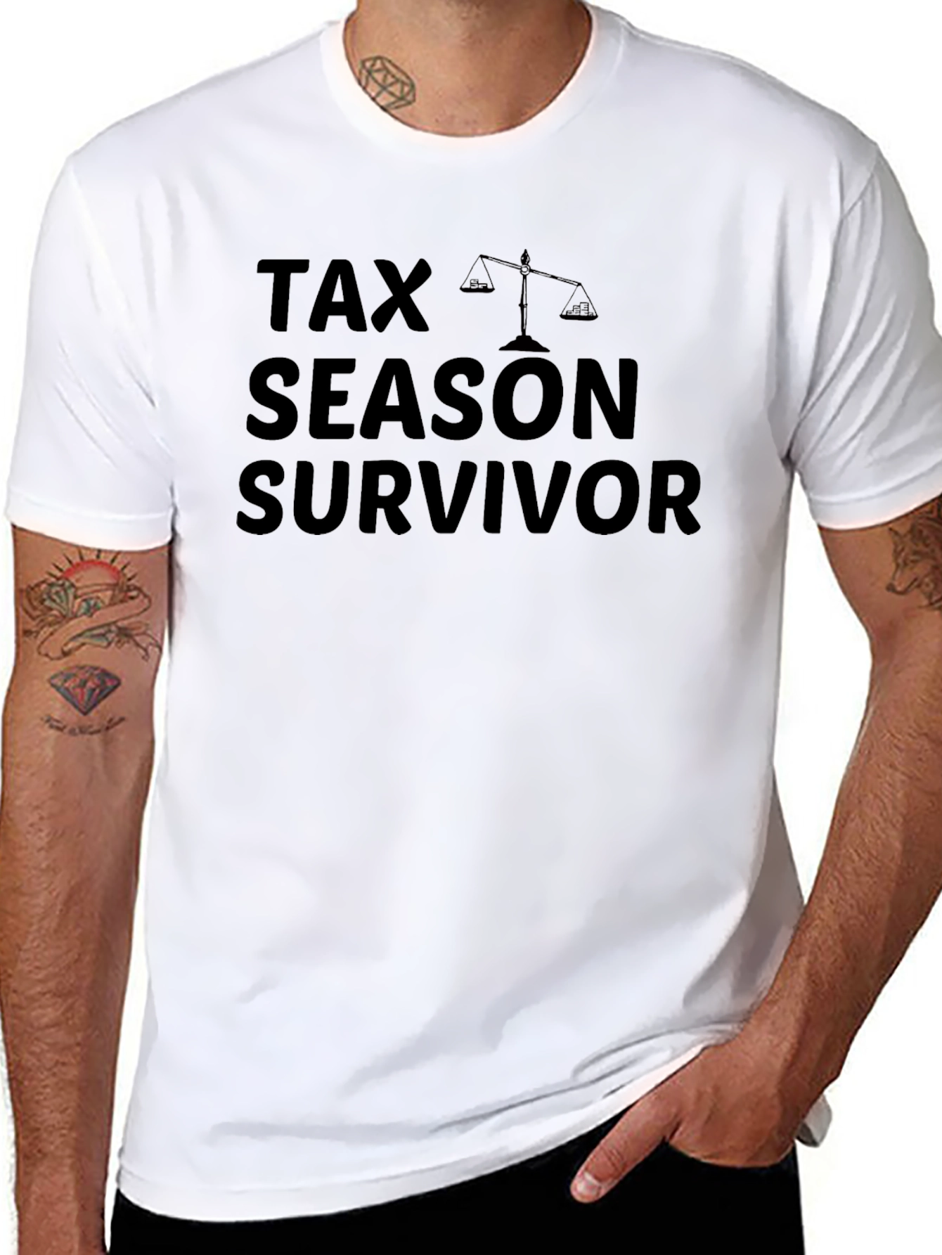 Tax Season Survivor Graphic Tee