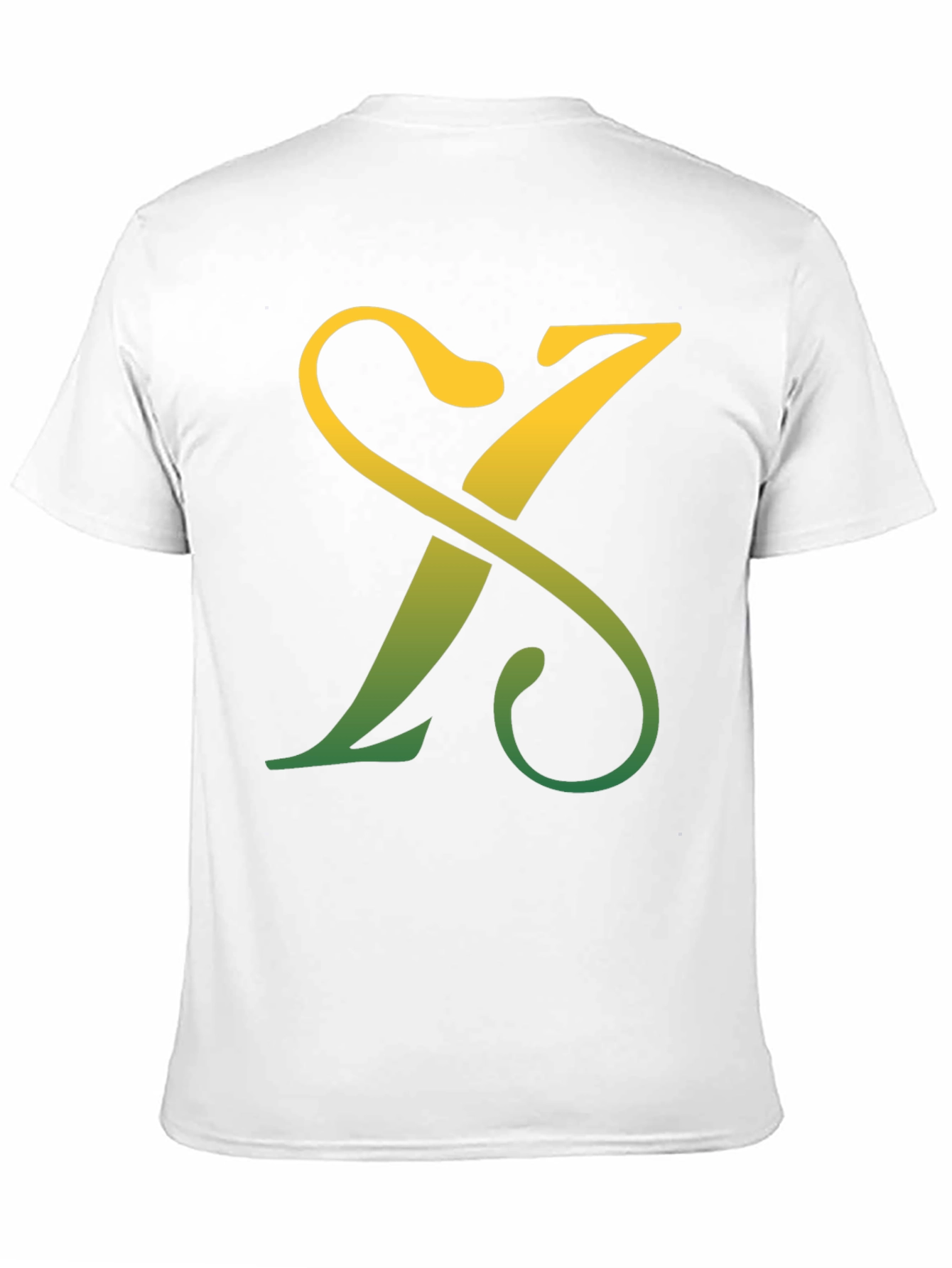 Letter X Gradient Tee - Casual Style
