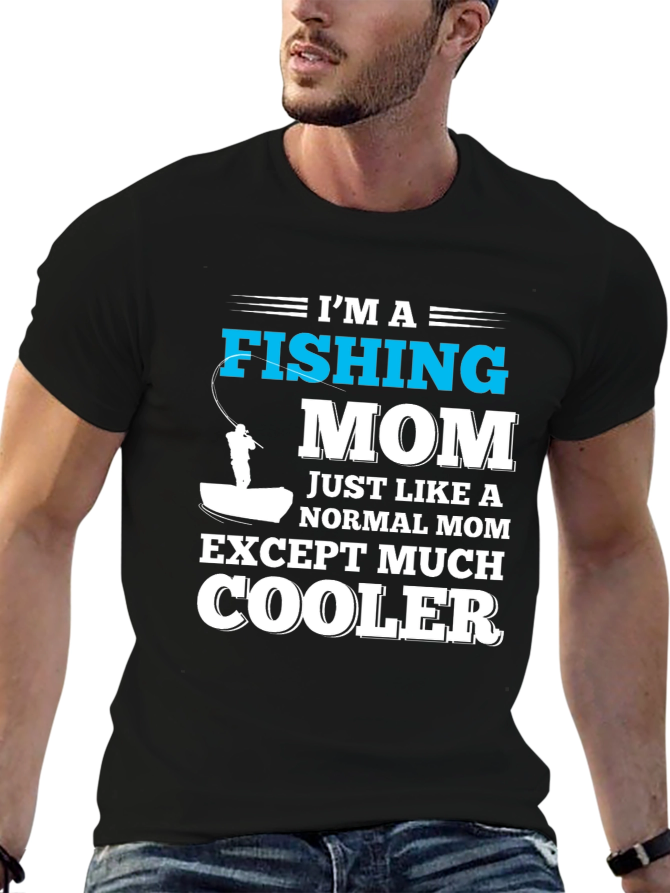 Fishing Mom T-Shirt - Cool Mom Edition
