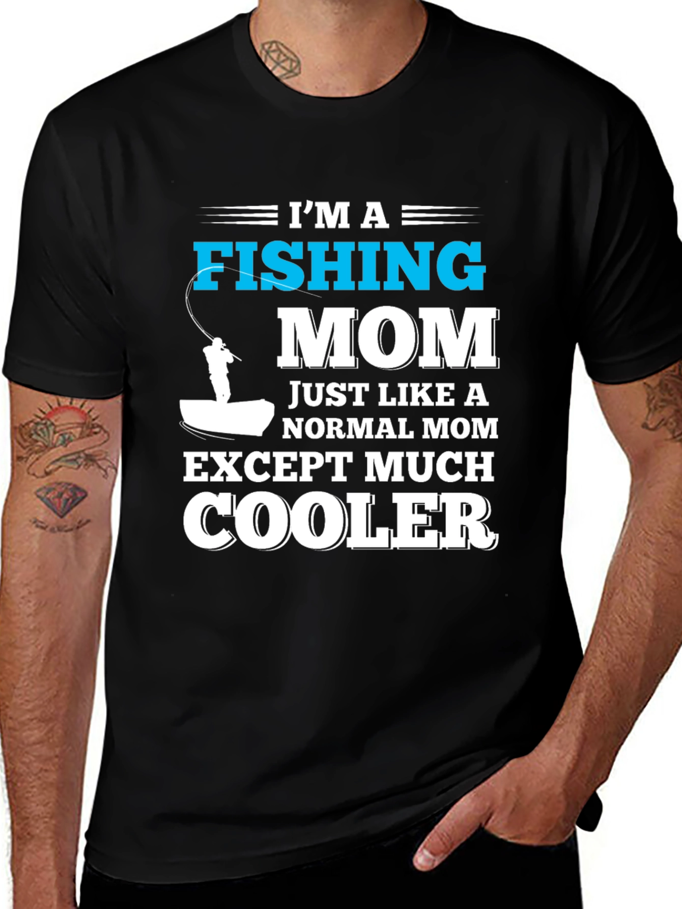Fishing Mom T-Shirt - Cool Mom Edition