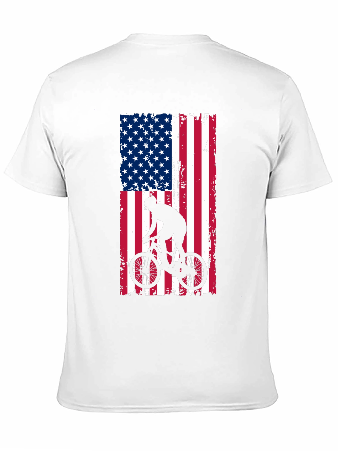 American Flag Biker T-Shirt