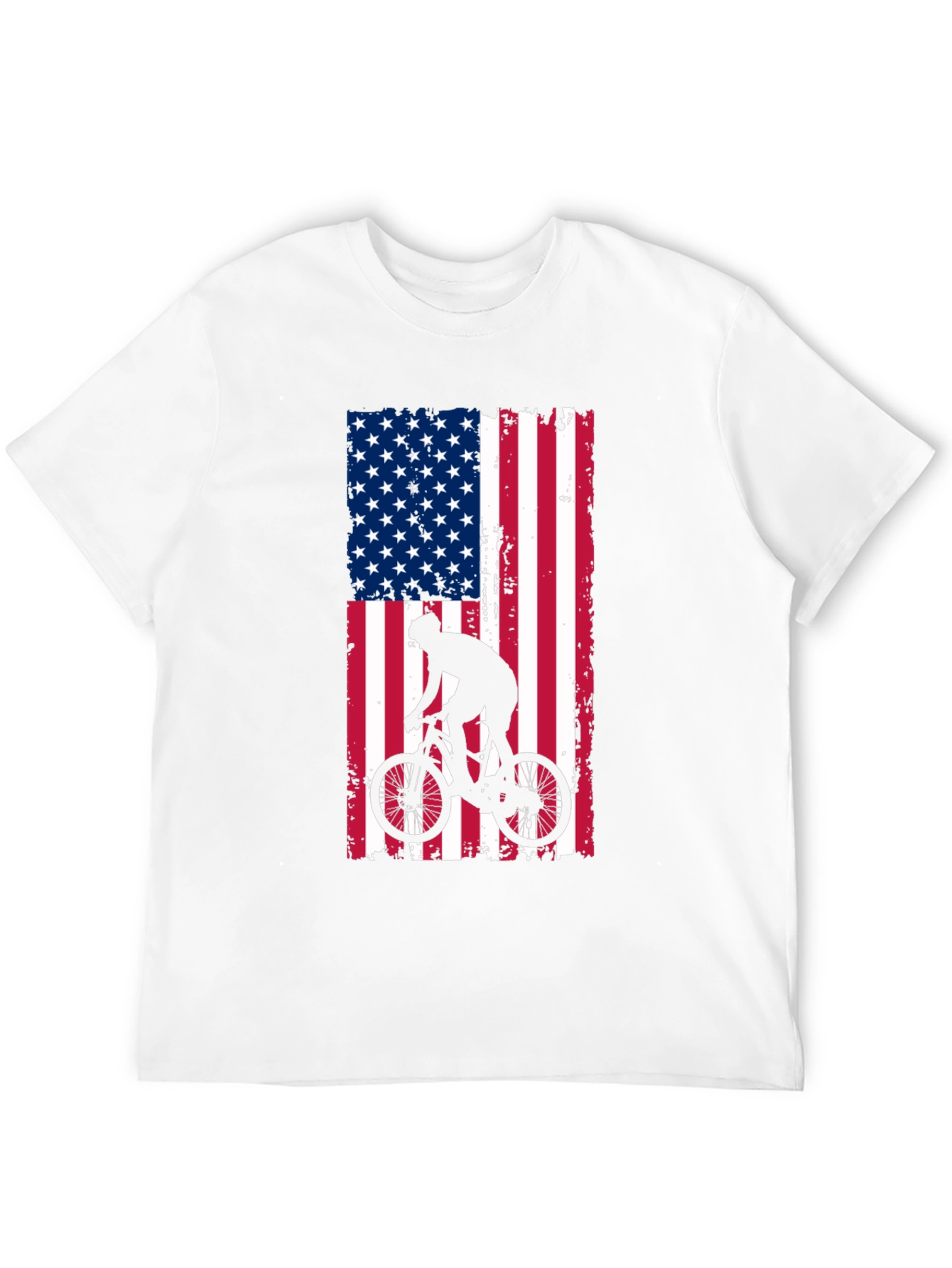 American Flag Biker T-Shirt