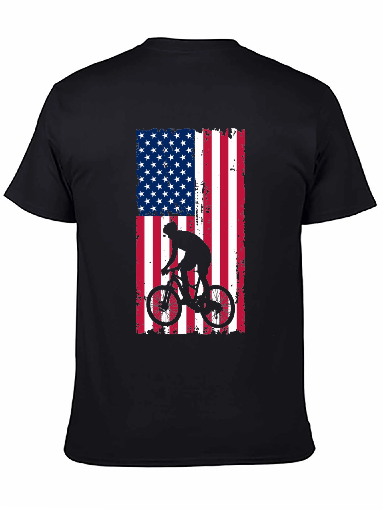 American Flag Biker T-Shirt